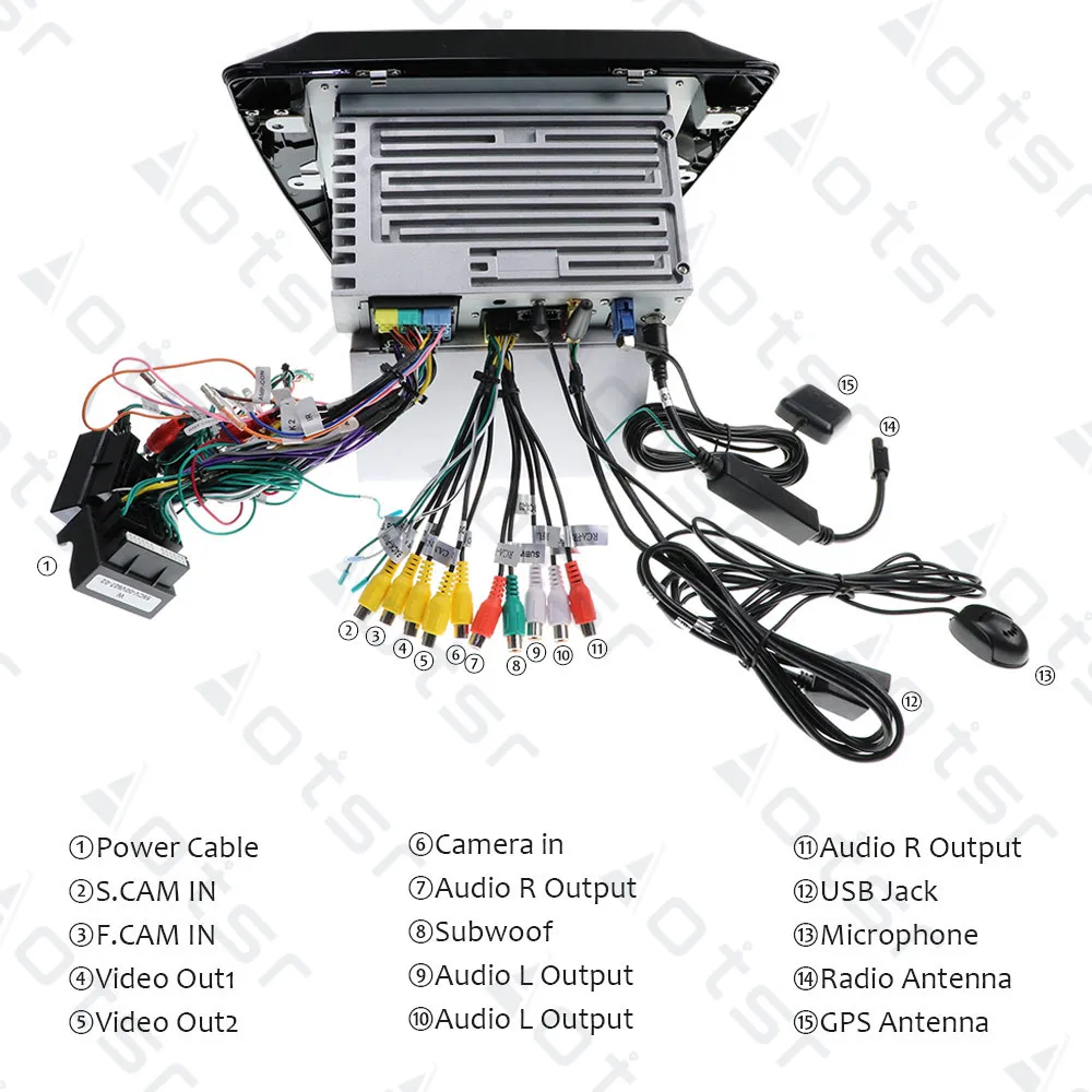 Flash Deal Aotsr Android 9.0 GPS navigation Car DVD player car video car player Stereo for FIAT DUCATO 2011-2015 Car Radio head unit player 24