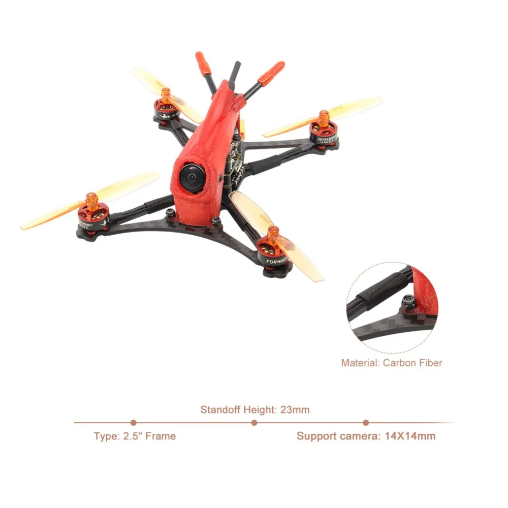 HGLRC зубочистка Parrot120 микро RC FPV гоночный Дрон с камерой PNP F411 2-4S управление полетом 13A 4в1 ESC 1103 кв мотор