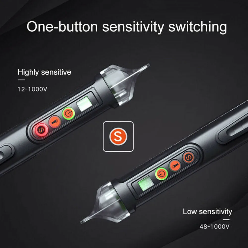 

LED Light Multifunctional Smart Identification Voltage Tester Pen Tools Electrician Adjustable Non Contact Sensitivity Portable