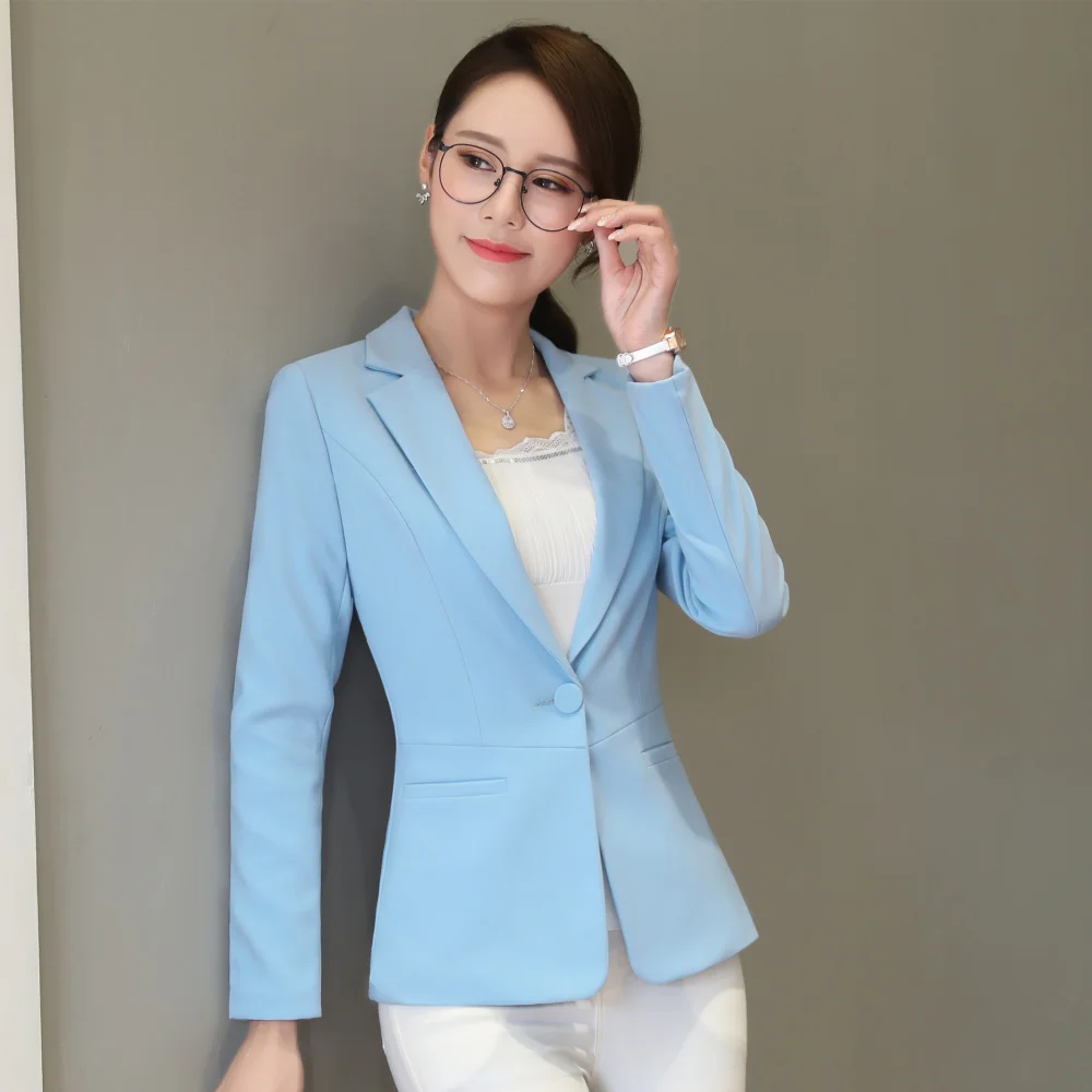 herfst kleine pak vrouwelijke korte paragraaf lange mouwen nieuwe pak тонкая Деловая одежда jas lente Slim Wilde vrouwen lente