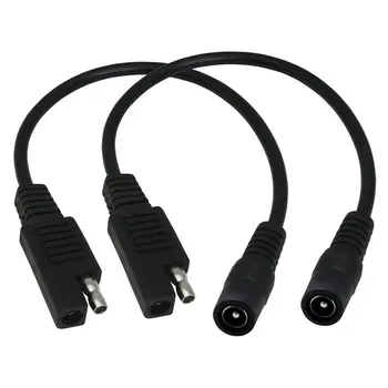 

20AWG SAE Plug To DC5.0.197x0.083 In Female Converter Adapter Cable SAE To DC Connector For Cars Motorcycles Solar Panels
