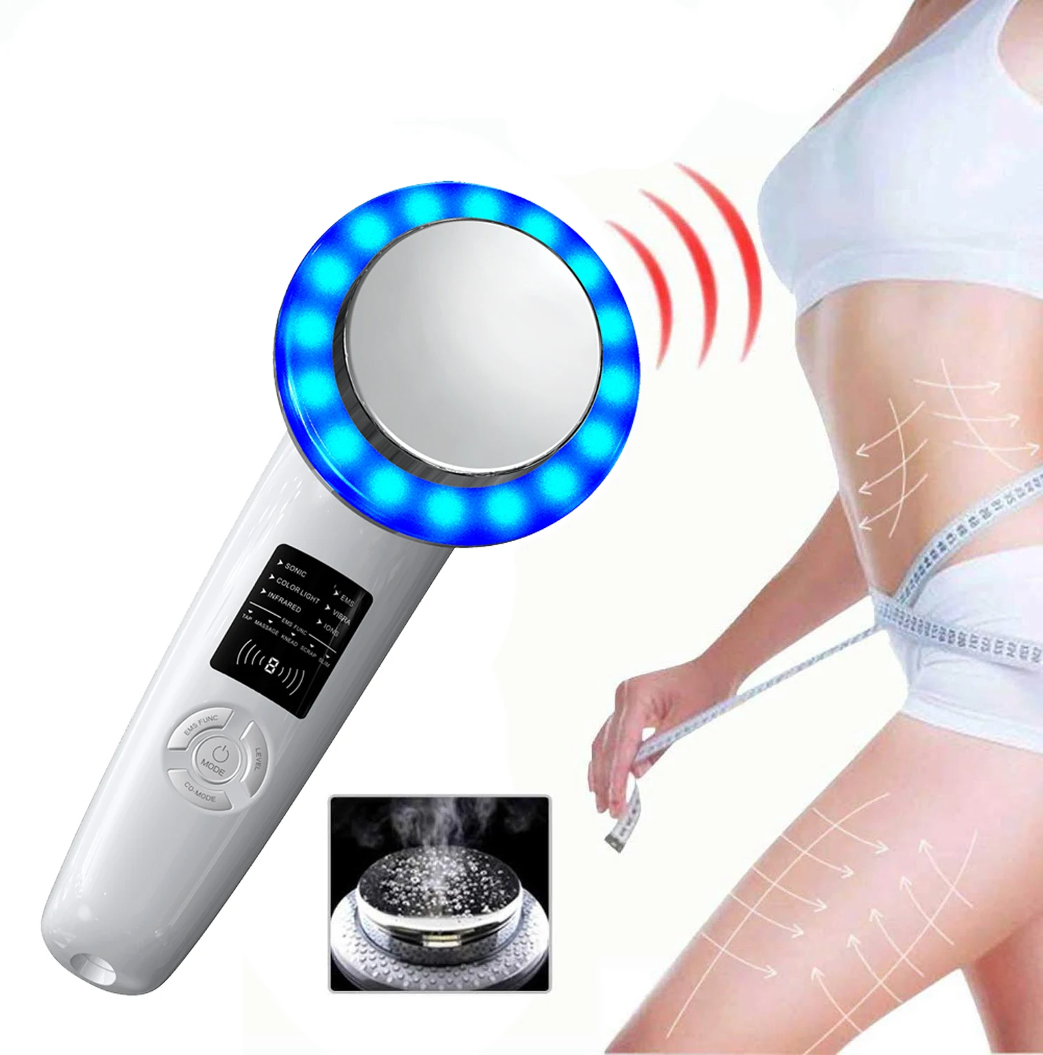 8 in 1 Ultrasonic Cavitation EMS Fat Burner Body Slimming Massager Infrared  Cellulite Weight Loss Fat Burner Machine Face Lift - AliExpress