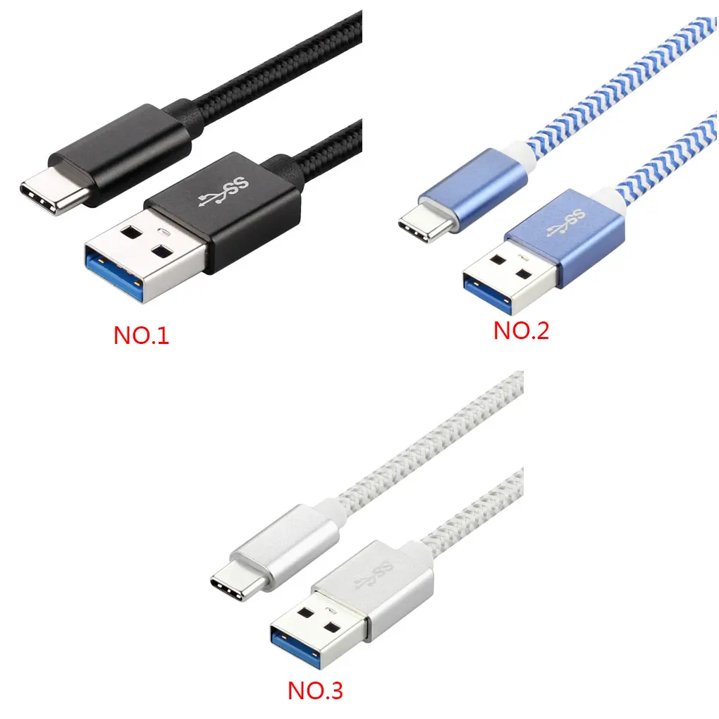 2 м type-c 3A Быстрая зарядка плетеный кабель для телефона USB 3,0 зарядное устройство для мобильного телефона USB-C шнур для передачи данных