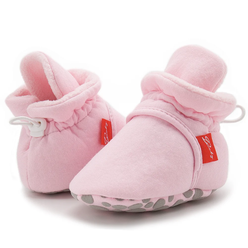 Newborn Baby Shoes Winter Snow Booties Warm Fleece Girl Todder Boy Soft Anti-slip Infant Crib