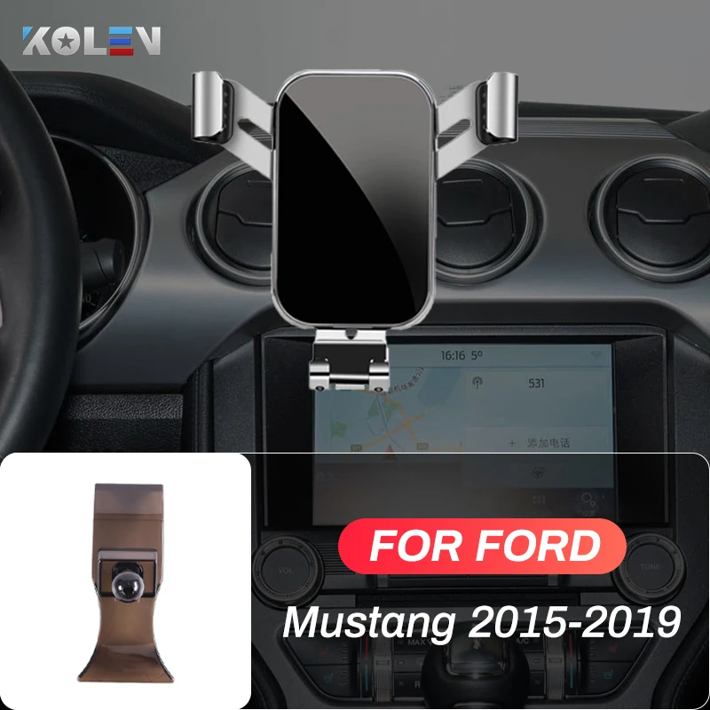 Car Mobile Phone Holder For Ford Mustang 2015 2016 2017 2018 GPS Gravity Stand Special Mount Navigation Bracket Accessories
