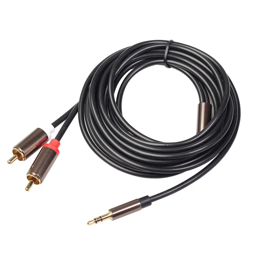 

3.5mm to 2rca male audio cable Stereo RCA Cable HiFi Audio Cable AUX RCA Jack 3.5 Y Splitter for RCA Cable