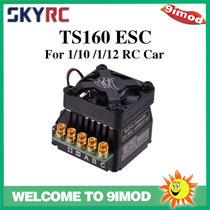 

SKYRC TORO TS160 160A Aluminum Brushless Sensored ESC Support Sensorless Sensor Brushless Motor For 1/10 1/8 RC Car