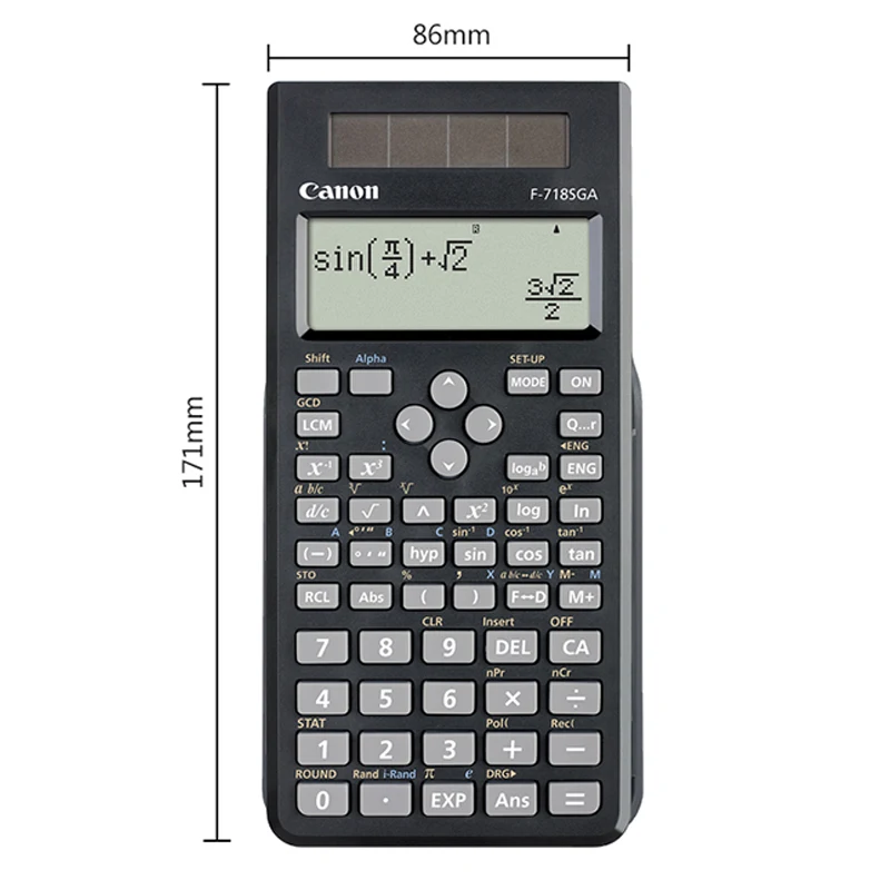 1 шт. Canon F-718S студенческий калькулятор с научными функциями Калькулятор CANON компьютерная экзамена Замена Подлинная лучше чем 991ES
