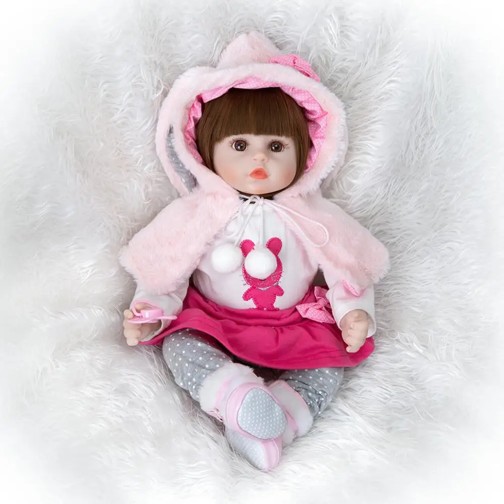KEIUMI очаровательные силиконовые Reborn для маленьких девочек куклы 48 см