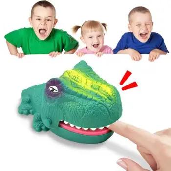 

Creative Bite Hand Dinosaur Trick Toy Practical Jokes Dinosaur Bite Finger Toy Classical Biting Finger Toys For Kids Gift