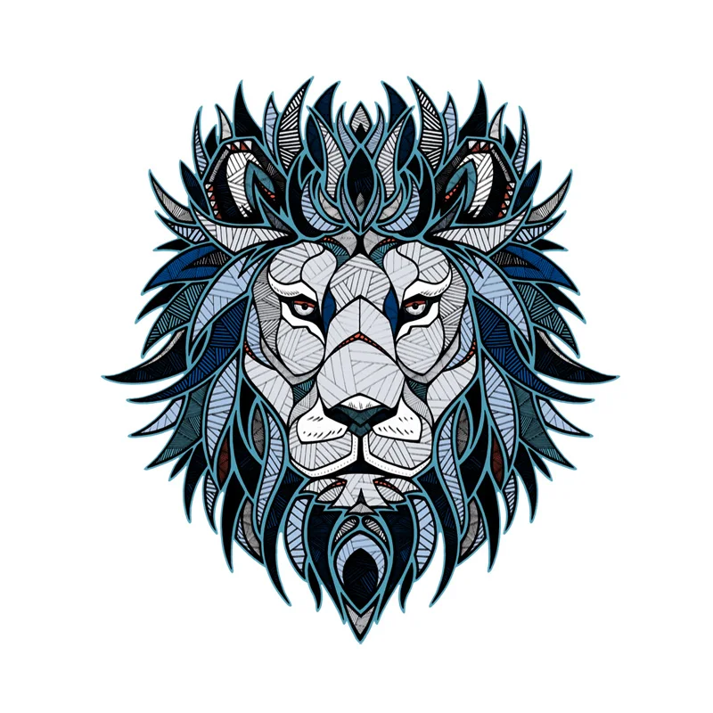 

Creative Lion Head Pattern Car Sticker Bumper Motorcycle Decor Superior Quality Vinyl Cover Scratches Waterproof PVC