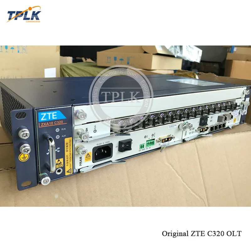 Горячая продажа ZTE C320 GPON EPON OLTwith 1GE SMXA/1 + 1 * PRAM 16 портов GTGH C плата (16 шт. SFP