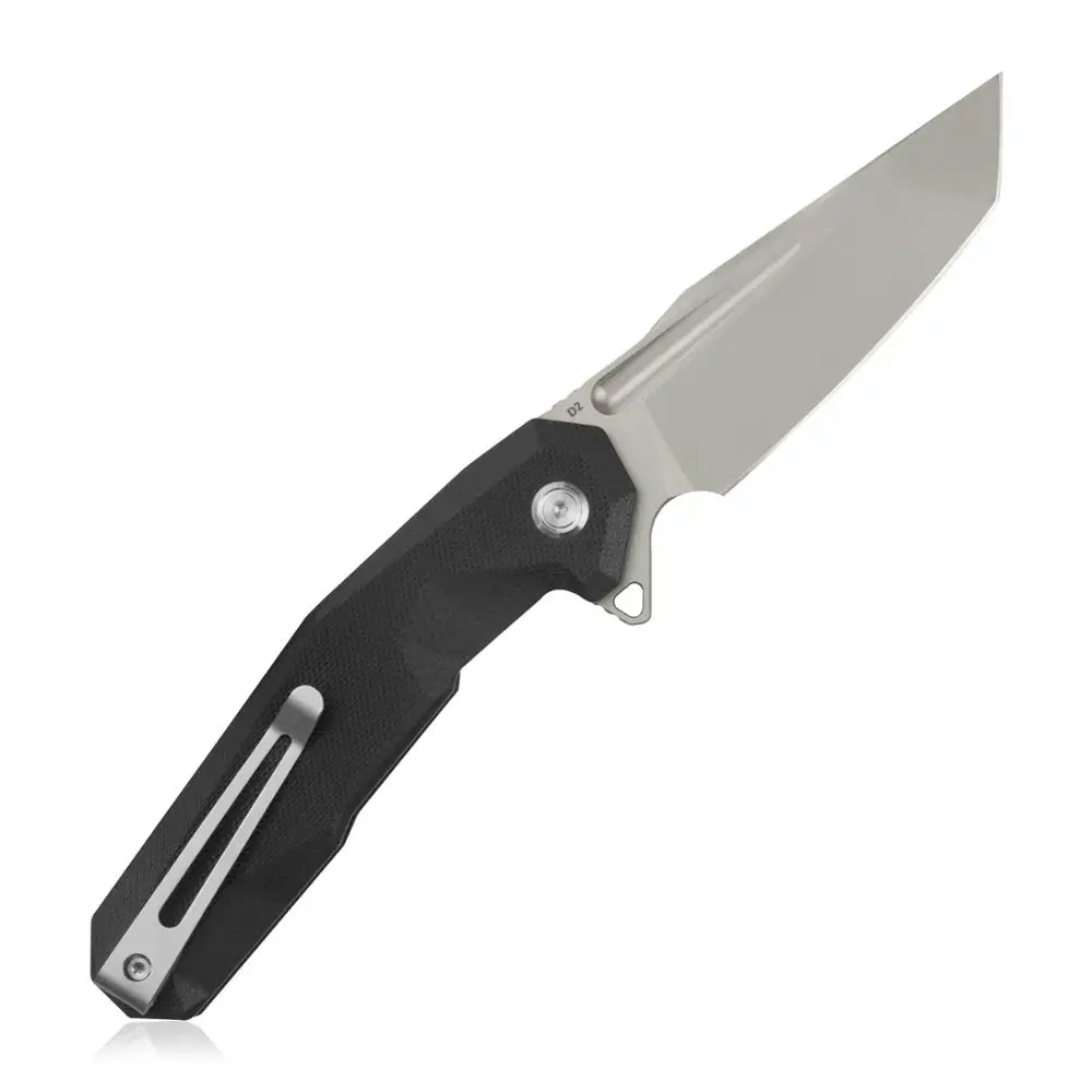 KUBEY KU237 складной нож для повседневного использования D2 Blade G10 Ручка танто Точка открытый туристический карманный нож керамические шарики поворотный с зажимом