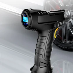 Compresseur d'air Rechargeable sans fil 120W, pompe à Air Portable numérique pour voiture, équipement de gonflage automatique des pneus 