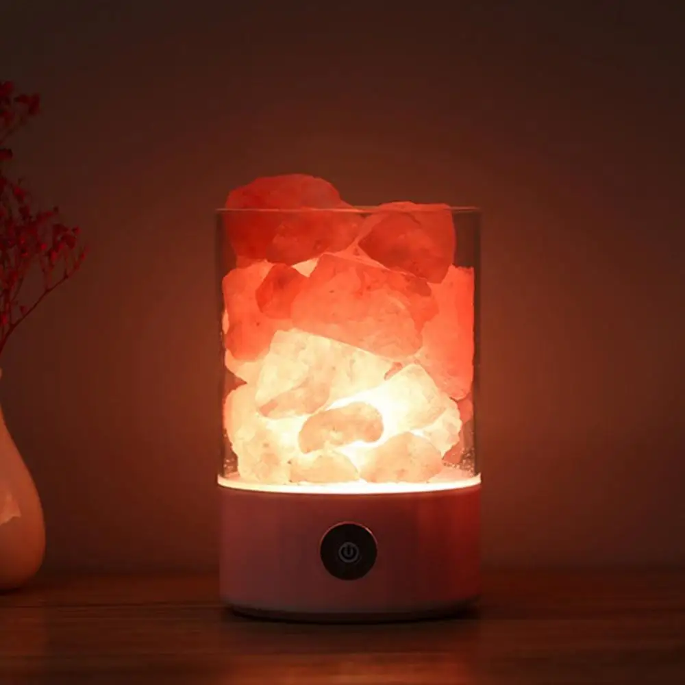  Salt Lamp Himalayan Crystal Salt Stone Lamp Negative Ion Air Purification Lamp Sleep Aid Square Rou - 4000246833902