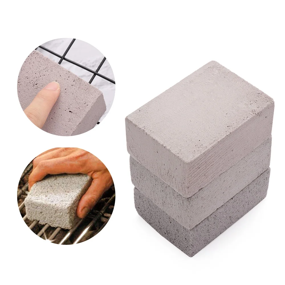 

1 pc BBQ Cleaning Stone Non Slip Handheld Odorless Grill Clean Brick Block Barbecue Scraper Removing Stains Brush Tools