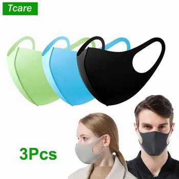 

3Pcs/Set Pollution Mask Anti Air Dust and Smoke Pollution Mask with Earloop a Washable Respirator Mask Made For Men Women Kids