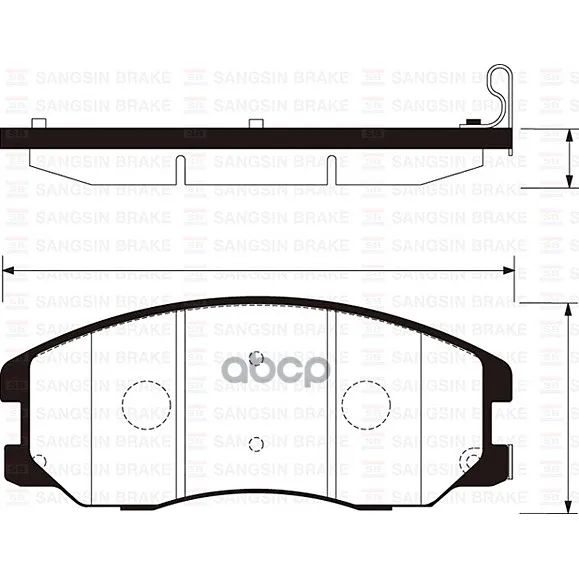 Колодки Тормозные Chevrolet Captiva/Opel Antara 2.0d/2.4/3.2 07- Передние Sangsin Brake Sp1204 Sangsin brake арт. SP1204