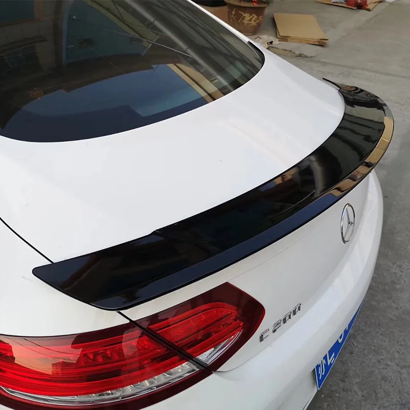 

For Mercedes Benz W205 W213 C-class E Class 4Door / 2Door ABS Paint Black Exterior Rear Spoiler Tail Trunk Boot Wing Decoration