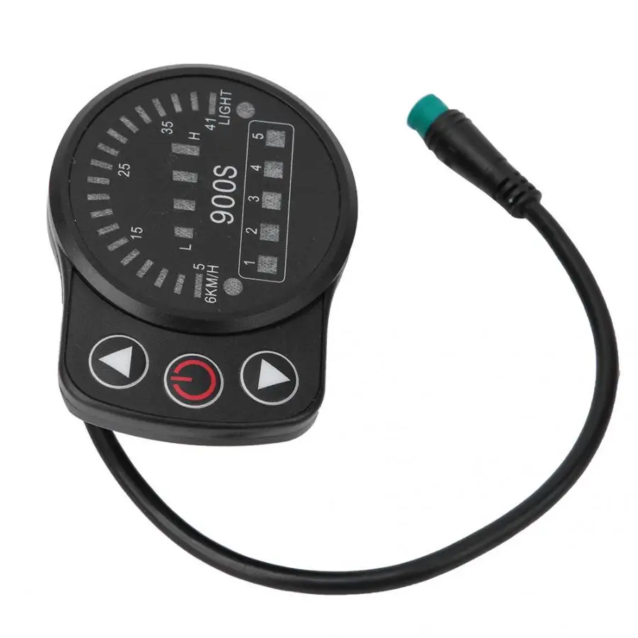 

Bicyle Display Meter KT-900S Electric Bicycle LED Display Meter with Waterproof Connector for Bicycle Modification Accessories