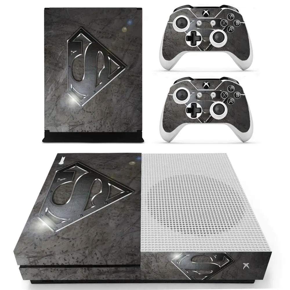 YS-xboxoneS-2402 Наклейка с суперменом для Xbox One S консоль и контроллеры для Xbox One Slim Skins виниловая наклейка s - Цвет: YS-xboxoneS-2402