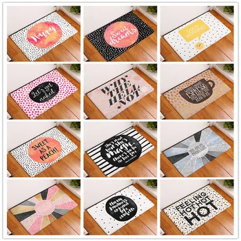 

New Arrive Door Mats for Entrance Door Character Colorful Words Pattern Carpets Living Room Dust Proof Mats Home Decor