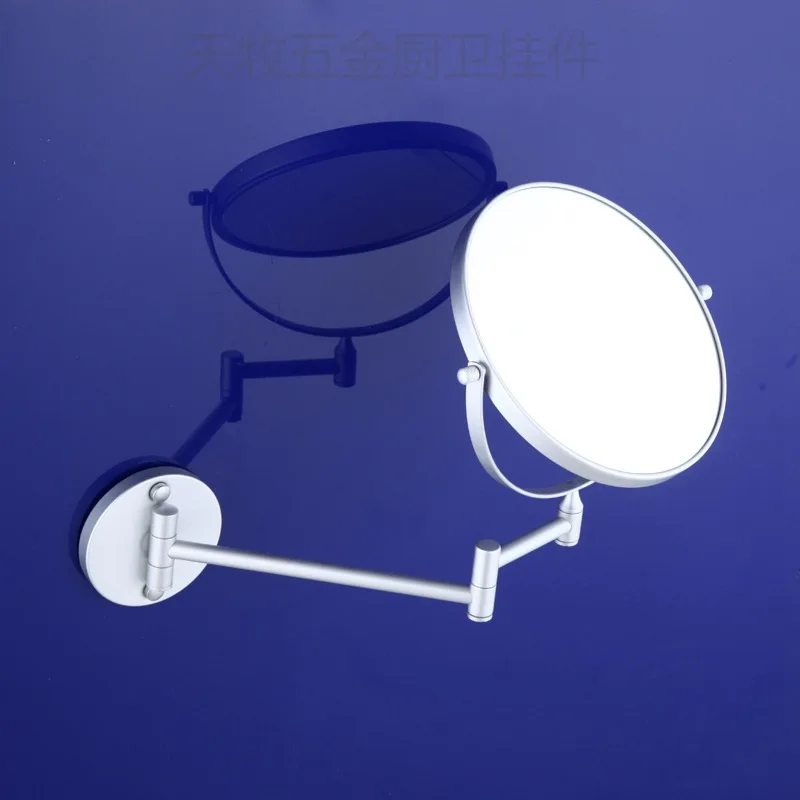 Alumimum парикмахерское косметическое зеркало 360 градусов вращающаяся Складная усадка 3 раза усилитель