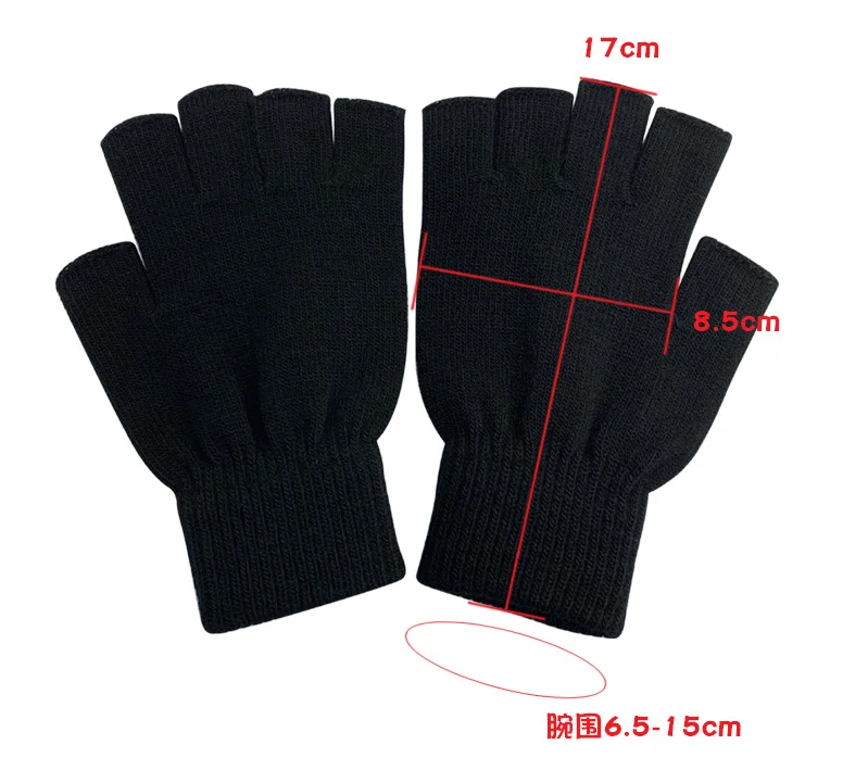 Мультяшные перчатки с аниме ривердейлом, мужские зимние перчатки, женские модные теплые вязаные перчатки на полпальца