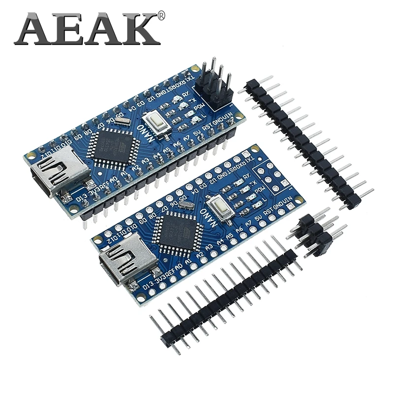 AEAK 1 шт. Акция Funduino Nano 3 0 Atmega328 совместимая плата контроллера для Arduino модуль PCB