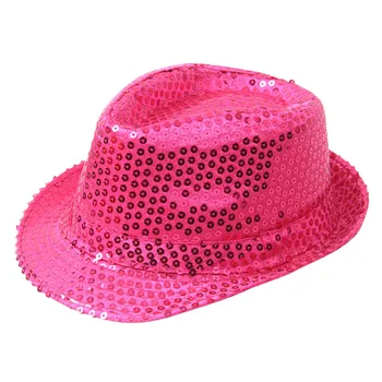 

Sequin Jazz Hat Stage Performance Cap Sequin Hat Festive Decoration Hat new Performances womens caps and hats Casquettes 2019