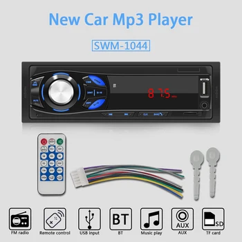 

1-Din Bluetooth Car MP3 Player AUX Input USB TF Card Support Auto MP3 Stereo Audio LED Screen Remoter-Control Autoradio SWM-1044