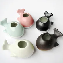 Ваза для выращивания воды, прекрасная керамическая ваза для маленьких китов, украшение дома, аксессуары для украшения гостиной