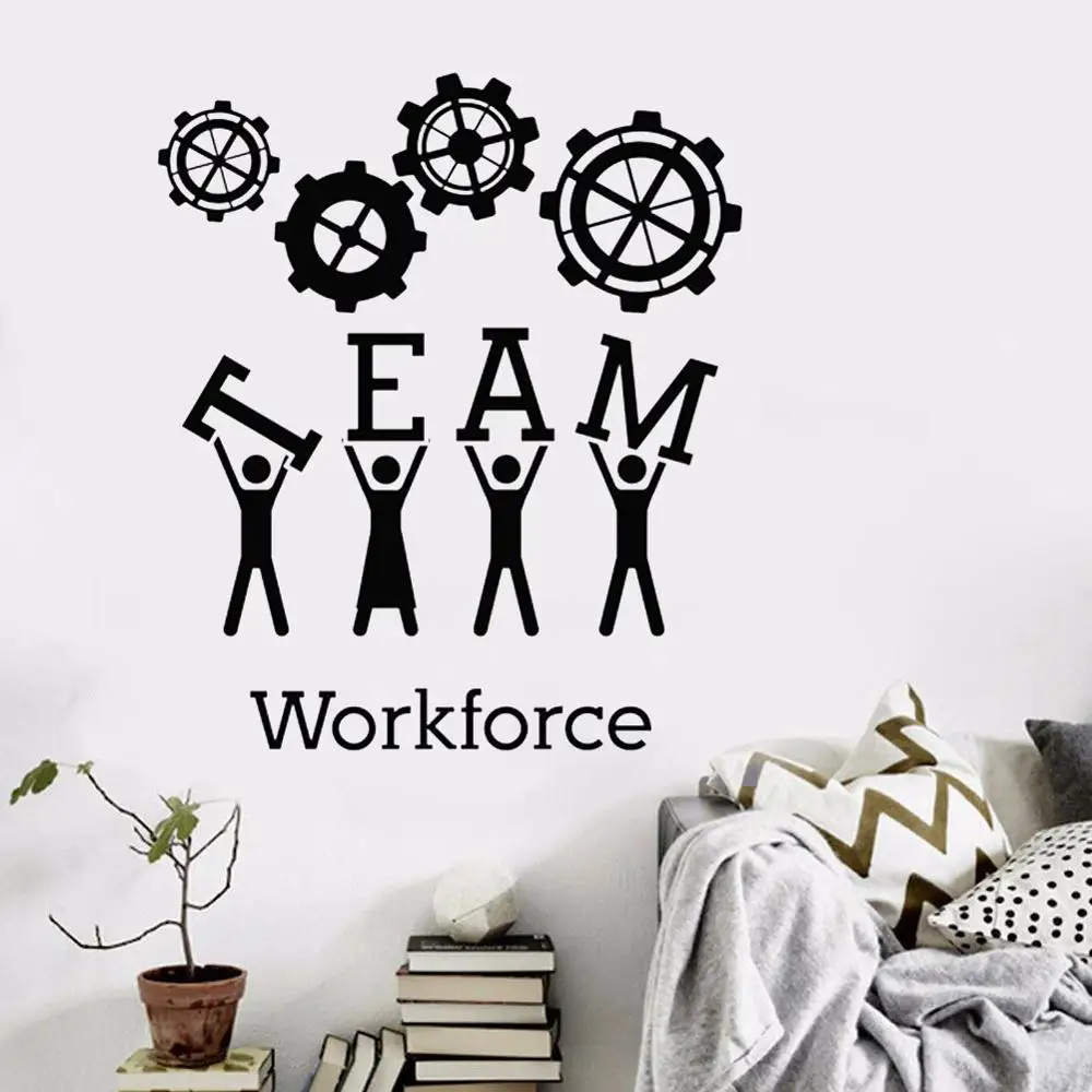 Команда формальная одежда спецодежда наклейка на стену виниловые наклейки