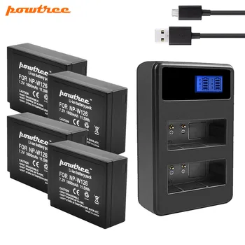 

Powtree 7.2V For Fujifilm NP-W126 Camera Battery+USB Dual Charger For Fujifilm FinePix HS30EXR HS33EXR X-Pro1 L15