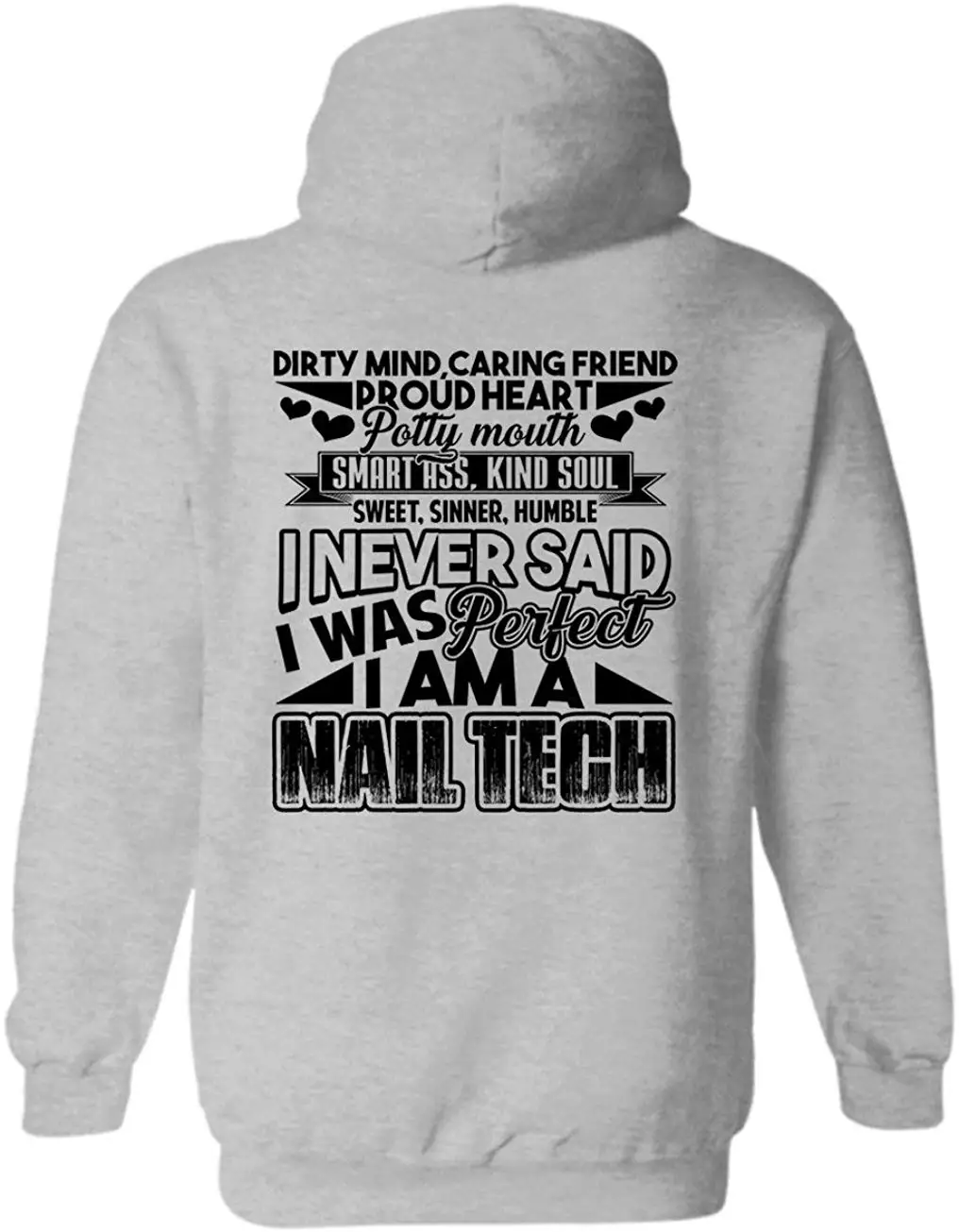 Толстовка с капюшоном для взрослых I Am A Nail Tech мужчин и женщин | Мужская одежда