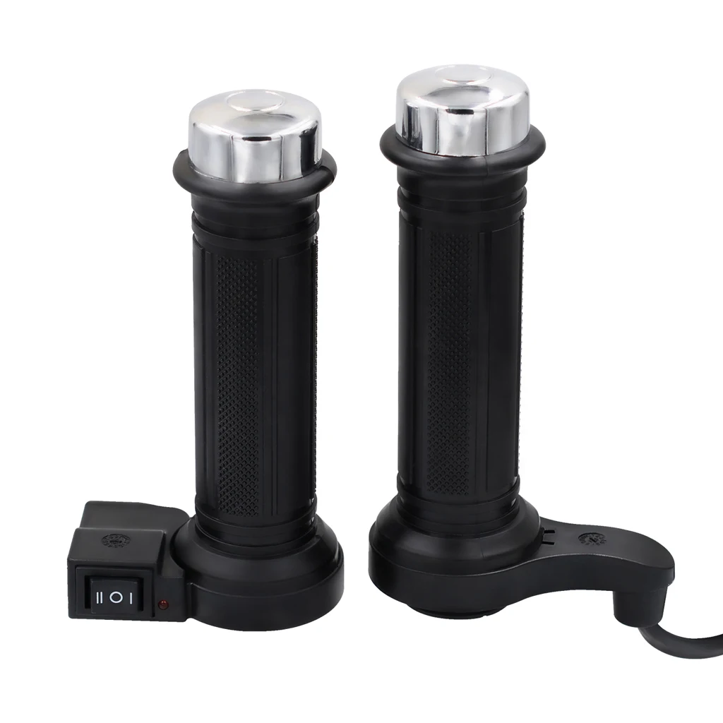 22 мм Мотоцикл резиновый руль с подогревом ручки водонепроницаемый переключатель управления