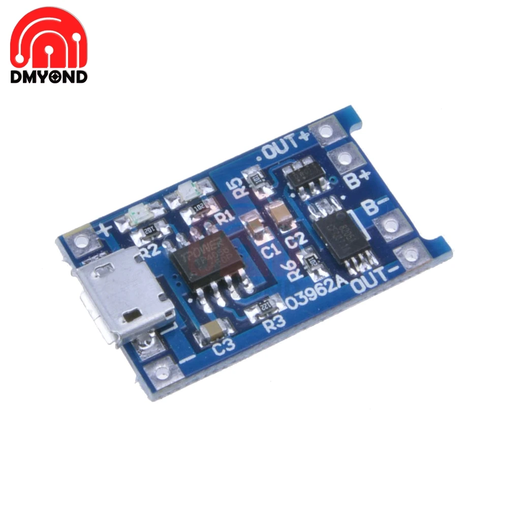 Плата зарядки микро литиевых батарей TC4056A 5 в 1 А модуль с защитой usb две функции