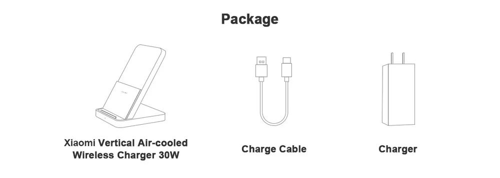 Xiao mi, вертикальное Беспроводное зарядное устройство с воздушным охлаждением, 30 Вт, Макс., со вспышкой, зарядка для Xiaomi mi 9 Pro, 5G, mi x 3, для iPhone 11