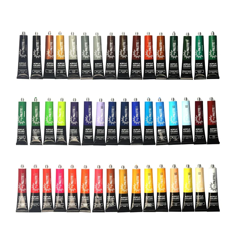 Kids Painting Tool Set 24 Colors Aluminum Tube Acrylic Paint Set Hand  Painted Wall Paint 12ml DIY Waterproof Paint Art Bag