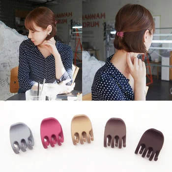 

1PC Simple Korean Style Hair Crab Claw Women Fashion Temperament Scrub Hair Pins and Clips DIY Hair Styling Tools