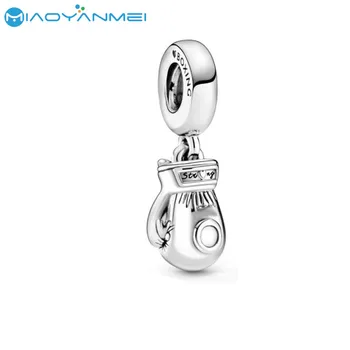 

2020 Autumn New 925 Sterling Silver Beads Boxing Glove Dangle Charm Fit Original Pandora Bracelets Women DIY Fashion Jewelry