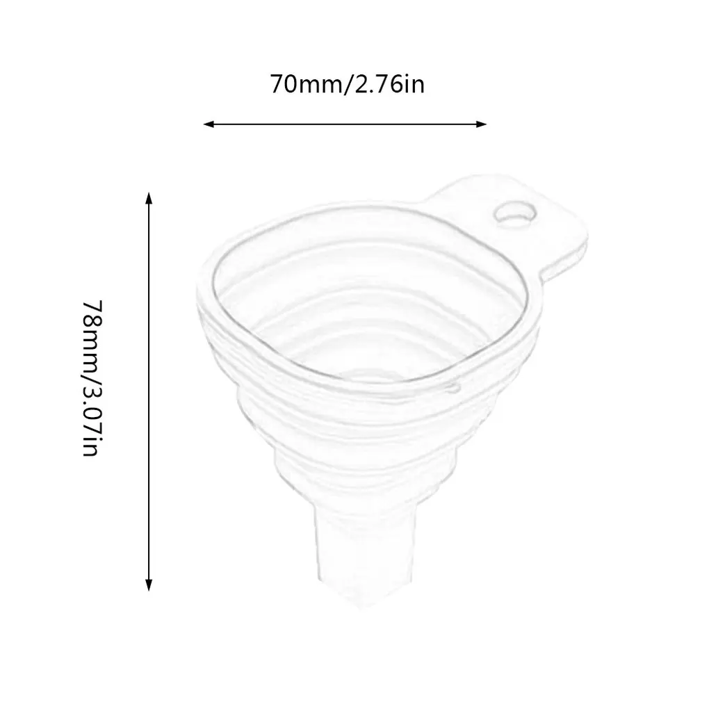 Складная воронка маленькая Выдвижная коническая Воронка кухонный диспенсер для жидкостей бытовые инструменты для выпечки пищевых продуктов