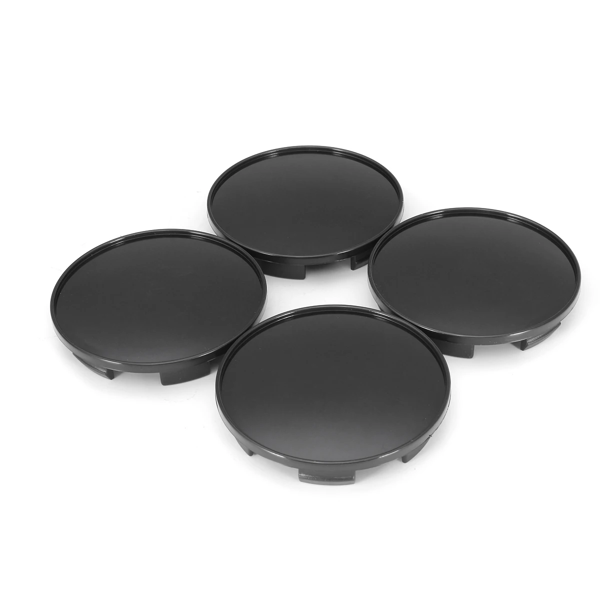 Hot Sale 4 Pcs a set 68mm Universal Black Car Wheel Center Hub Caps Covers Set No Logo TW |