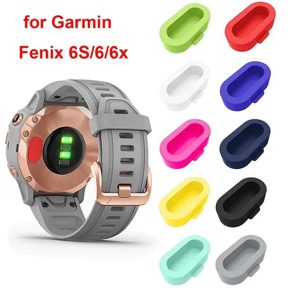 

10XWatch Sensor Plug Anti-Dust Dustproof Cover Cap for Garmin Fenix 6S / 6 / 6x Pro Smart watch Wearable accessories Covers #910