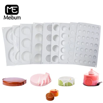 

Meibum 10 Types Cylinder-Shaped Cake Decorating Tools 3d Silicone Mold Mousse Muffin Pan Kitchen Accessories Dessert Baking Form