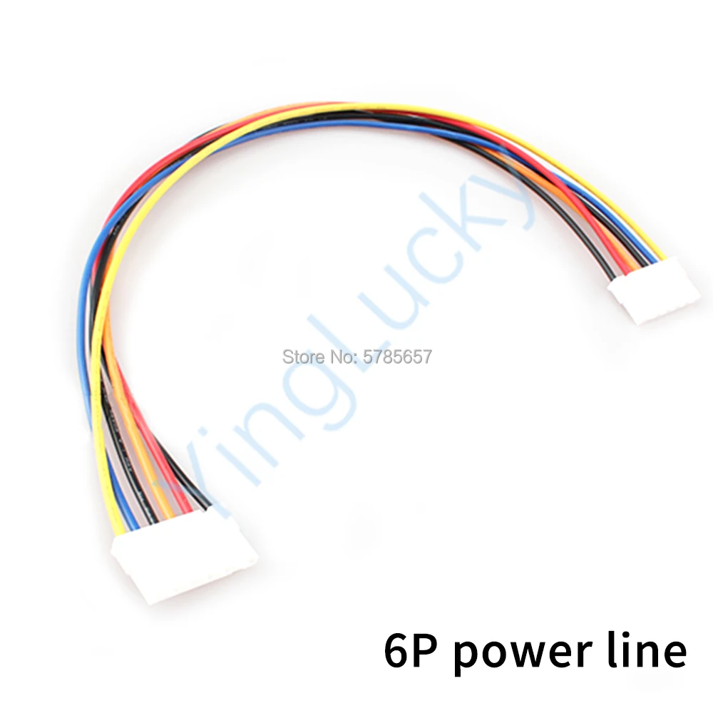 Arcade Power Supply Cable 6P Motherboard to Power Box Interface line，for Doll Machine Arcade Game Machine oem motherboard connect flex cable for xiaomi mi cc9 mi 9 lite