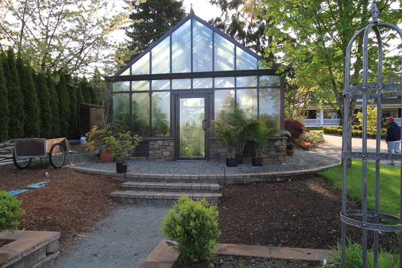 Outdoor Aluminum Winter Garden Room House Glass Sunrooms greenhouse