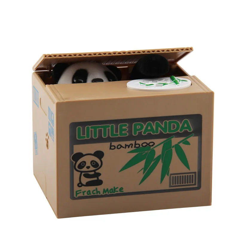 Прекрасный творческий Сохранение Коробка для хранения горшок чехол Копилка панда кошка кража деньги монета Деньги Пенни центов на день рождения рождественские подарки