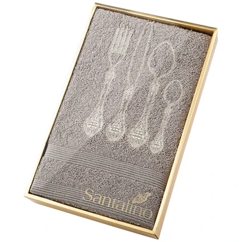 

Buffet towel, 40x70cm. Makhra, Gray, Embroidery, 100% Cotton 400Gr \ M