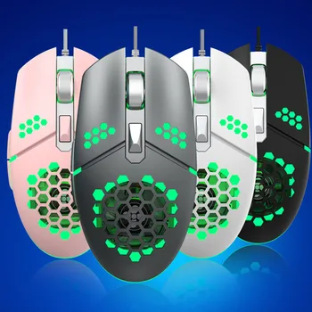 

Professional Adjustable Gamer Gaming Mouse 2400 DPI Wired Optical RGB Computer Slim Mice USB Cable Mouse for Laptop PC Computer